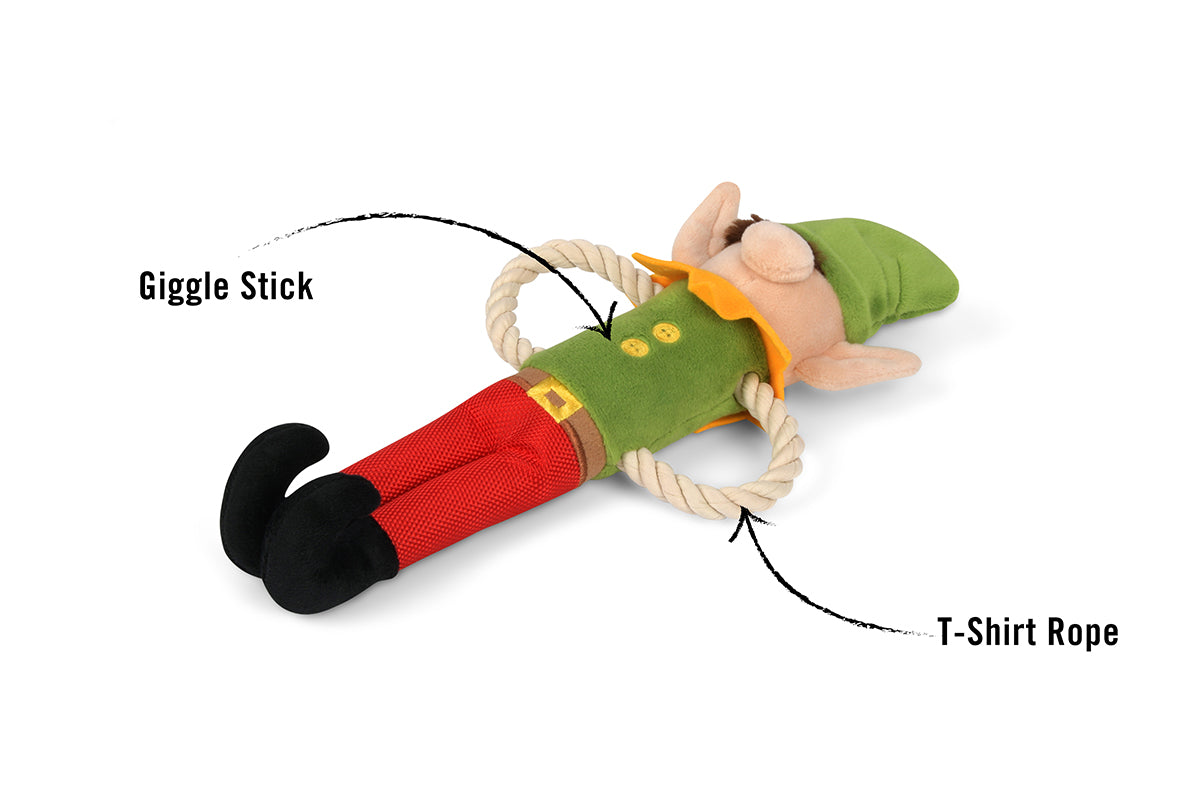 Santa's Little Elf-er: Holiday Dog Toy by Play Pet Brands