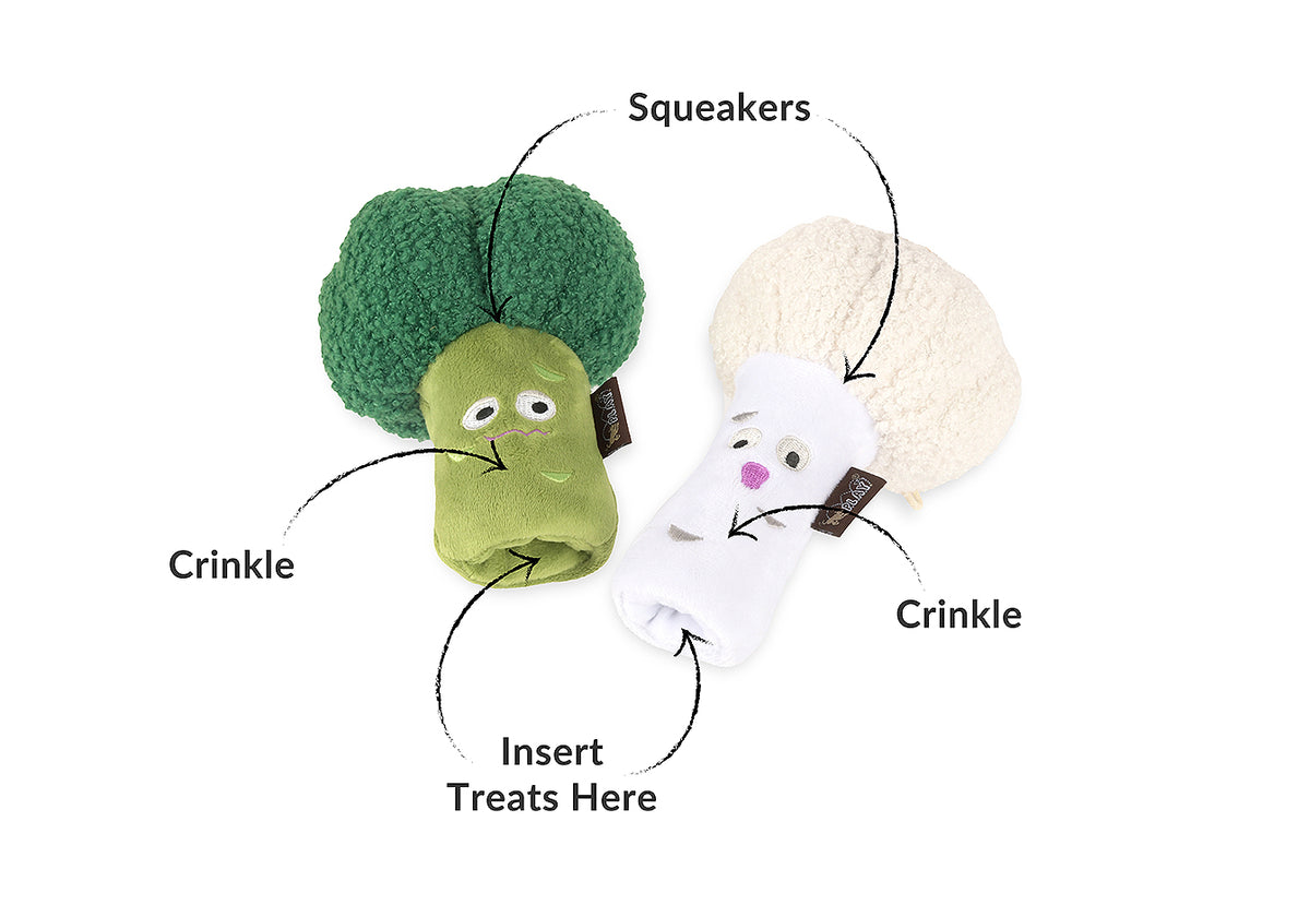 Picked Fresh Veggie Munch Duo Dog Toy by Play Pet Brands