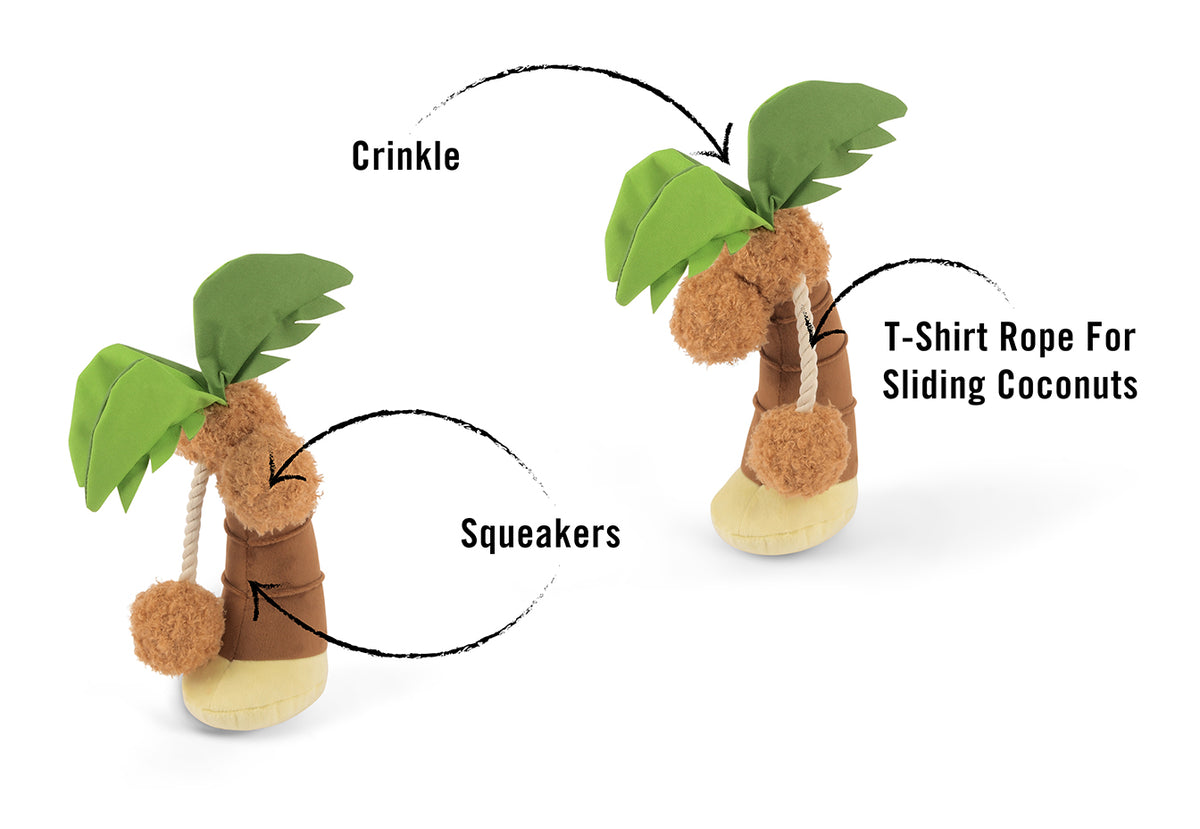Puppy Palm: Plush Summer Dog Toy by Play Pet Brands