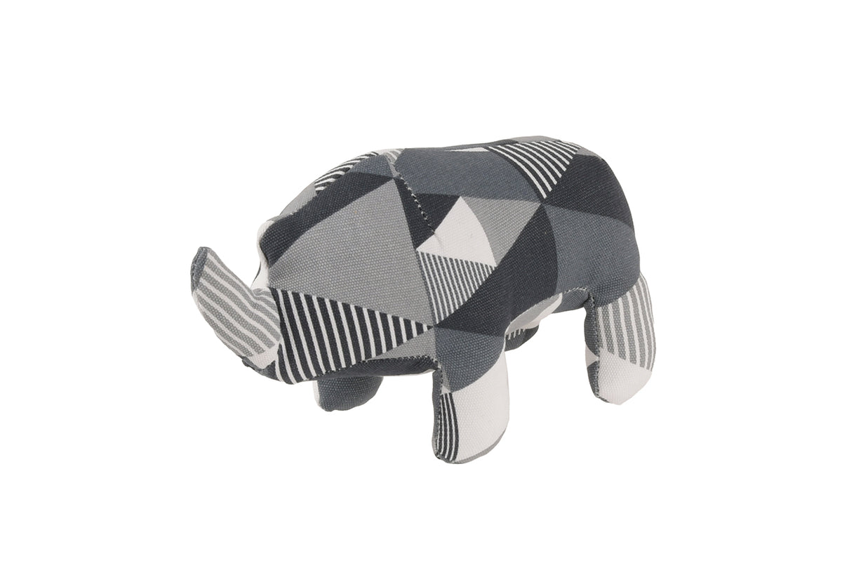 Rhino Pal Dog Toy - Durable Upcycled Plush by Play Pet Brands