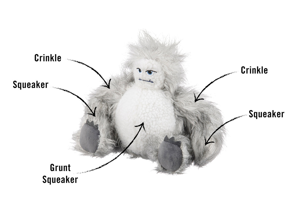 Bettie the Yeti: Squeaky Dog Toy by Play Pet Brands