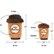 Load image into Gallery viewer, P.L.A.Y.'s Pup Cup Cafe Collection - Doggo's Java Toy features and sizing shown
