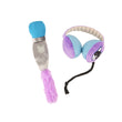 Load image into Gallery viewer, Jackson Galaxy x Feline Frenzy Mic Drop Duo featuring a microphone and headphone toy on a white background
