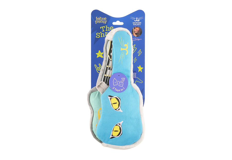 Guitar & Case Cat Toy Kicker - Jackson Galaxy x Feline Frenzy