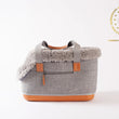 Load image into Gallery viewer, LeftPine x P.L.A.Y. Deluxe Dog Carrier - Gray side view
