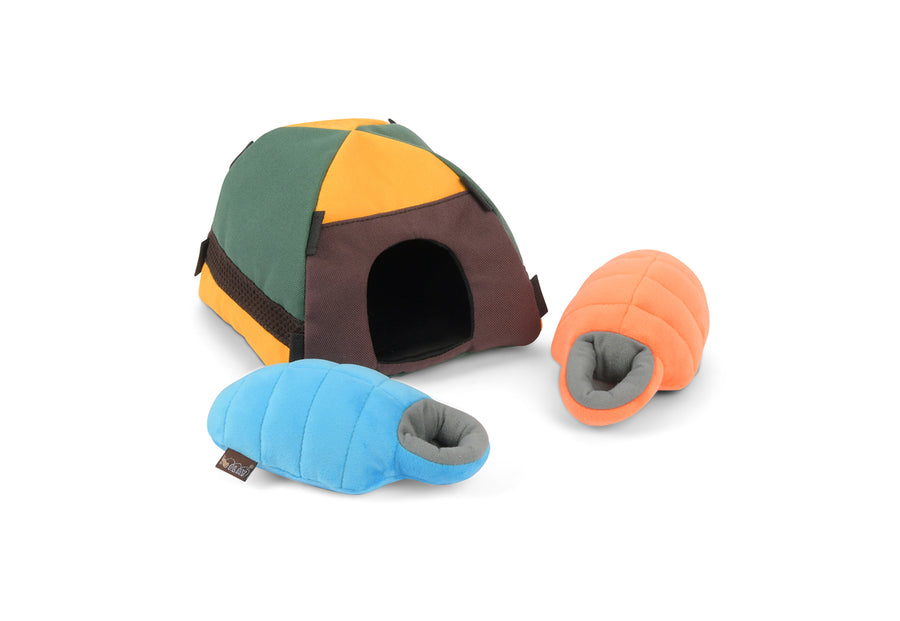 dog play tent Trailblazing Tent: Play Pet Brands Plush Dog Toy