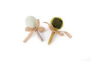 Fog City Pet x Feline Frenzy Matcha Meows toy set with ribbons on a white background