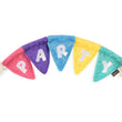 Load image into Gallery viewer, Play’s Party Animal Tug n’ Party Banner colorful dog toy with PARTY letters on a white background

