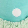 Load image into Gallery viewer, Close-up of Play’s Party Animal Yappy Party Hat dog toy with white polka dots and soft green textured trim.
