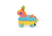 Play’s Party Animal Fiesta Fetch Piñata colorful plush toy resembling a donkey on a white background