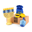 Load image into Gallery viewer, Play Paw-nukkah Dog Toy Collection in front of gift box on a white background
