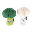 Load image into Gallery viewer, P.L.A.Y.'s Picked Fresh Veggie Munch Duo Toy Set: Two plush toys shaped like broccoli and a mushroom on a white background
