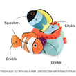 Load image into Gallery viewer, Play’s Ocean Buddies Reef Retreat with features labeled on a white background
