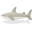 Load image into Gallery viewer, Play’s Ocean Buddies Great White Gabe plush shark toy on a white background side view
