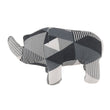 Load image into Gallery viewer, P.L.A.Y. Upcycled Zoo Pal Rhino plush toy with a geometric patterned dog toy on a white background
