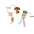Load image into Gallery viewer, P.L.A.Y. Feline Frenzy Purrfectly Fungi toy set feature image labeled with 'Crinkle' on a white background
