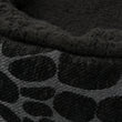 Load image into Gallery viewer, P.L.A.Y. Feline Frenzy Donut Cuddler Bed - Kalahari Black close up of fabric
