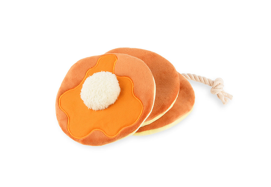 IHOP x Play Pet Brands Pancake Pup Stack Interactive Rope Toy