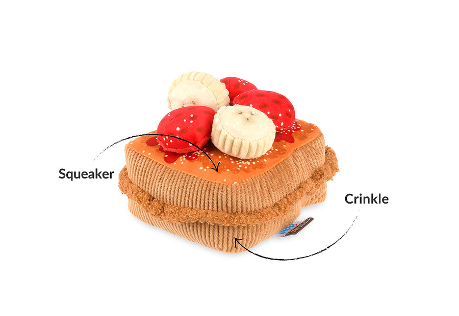 IHOP x Play Pet Brands Thick 'N Fluffy French Toast Dog Toy