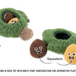 Load image into Gallery viewer, Fog City Pet x P.L.A.Y. Pine Pals Dog Toy with features pointed out and multiple parts shown on white background
