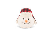 Play Merry Minis Brrr-ian snowman head toy on a white background