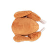 Load image into Gallery viewer, Play Merry Minis Holiday Hound Turkey plush stuffed toy shaped like a roasted turkey, shown from above on a plain white background.
