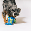 Load image into Gallery viewer, P.L.A.Y. Picked Fresh Crunch Bunch Toy: Dog playing celery bag toy with nose inside bag sniffing out treats on a white background
