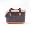 Load image into Gallery viewer, LeftPine x P.L.A.Y. Deluxe Dog Carrier - Charcoal Gray side view
