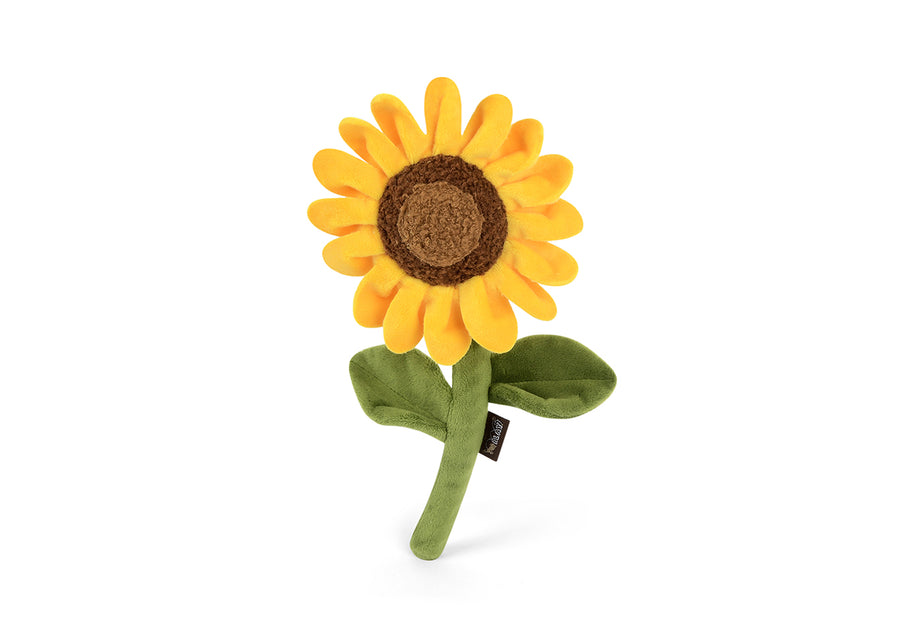 Durable Dog Plush Toy: Sassy Sunflower – Play Pet Brands