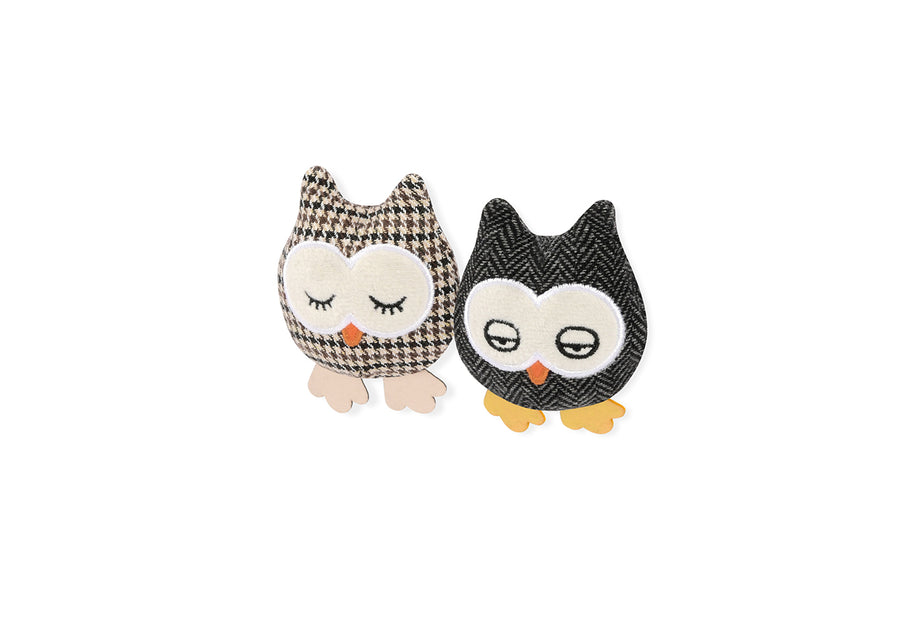 Crinkle and Rattle Cat Toy Set: Hooti-ful Owls by Play Pet Brands