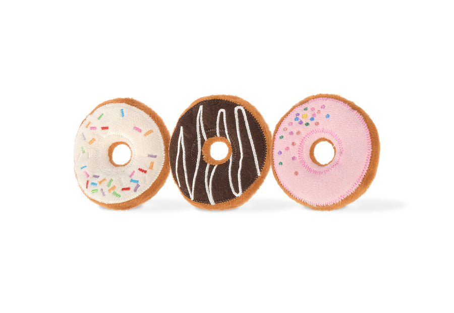 Kitty Kreme Donuts: Crinkle Cat Toy Trio by Play Pet Brands