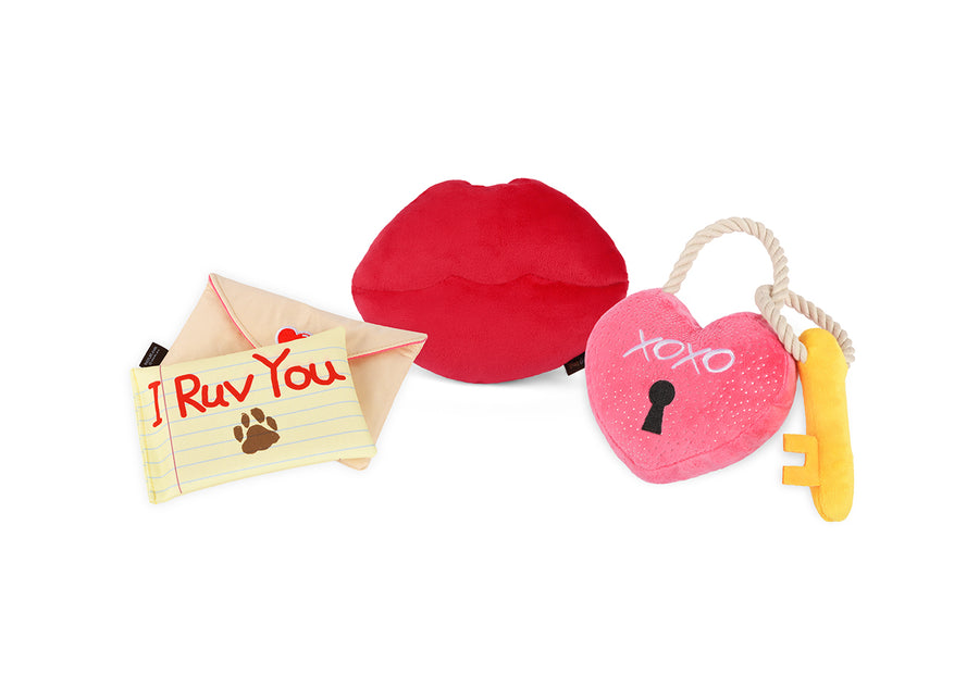 蝶と犬 Valentine's Day Dog Toys: Love Bug Collection by Play Pet Brands