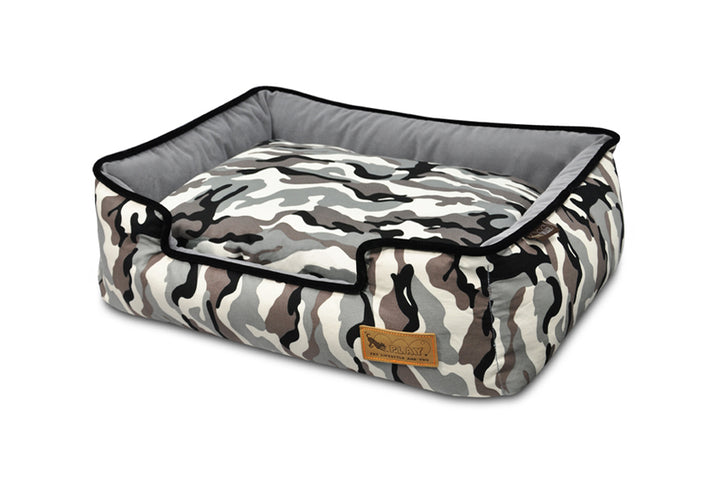 Dog Bed Lounge Style: Camouflage Pattern, from Play Pet Brands