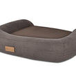 Load image into Gallery viewer, P.L.A.Y. California Dreaming Memory Foam Bed - Big Sur Brown back showing label

