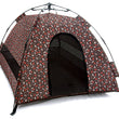 Load image into Gallery viewer, Scout &amp; About Outdoor Dog Tent by P.L.A.Y. -  Mocha colorway with whimsical dog print shown
