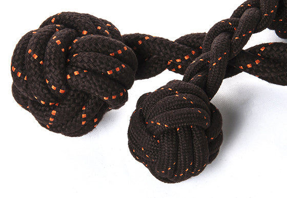 P.L.A.Y. Barbell Scout & About Rope Dog Toy, Small